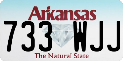AR license plate 733WJJ