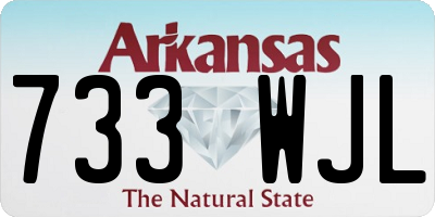 AR license plate 733WJL