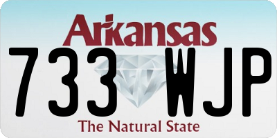 AR license plate 733WJP