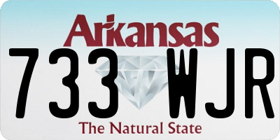 AR license plate 733WJR
