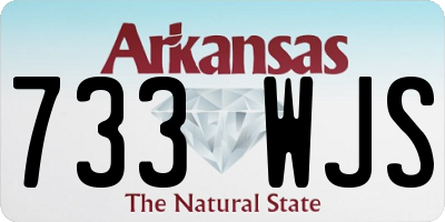 AR license plate 733WJS