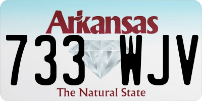 AR license plate 733WJV