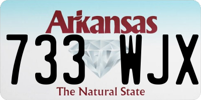 AR license plate 733WJX