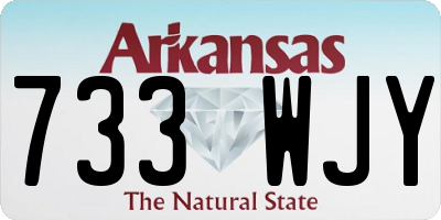 AR license plate 733WJY