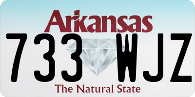 AR license plate 733WJZ