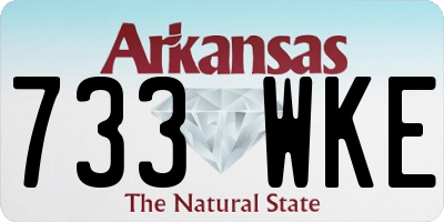 AR license plate 733WKE