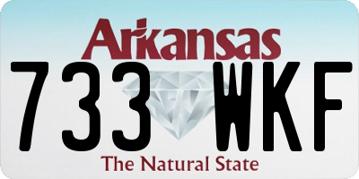 AR license plate 733WKF
