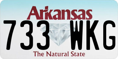 AR license plate 733WKG