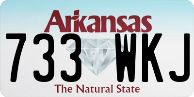 AR license plate 733WKJ