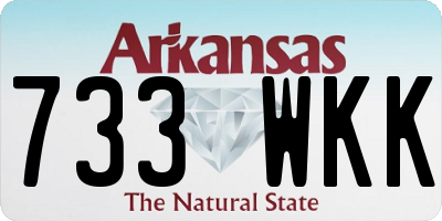 AR license plate 733WKK