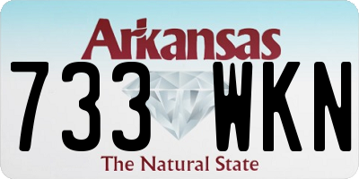 AR license plate 733WKN