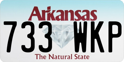 AR license plate 733WKP