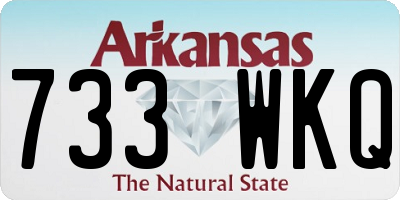 AR license plate 733WKQ