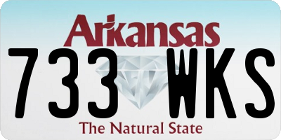 AR license plate 733WKS