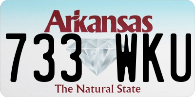 AR license plate 733WKU