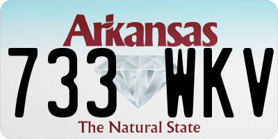 AR license plate 733WKV