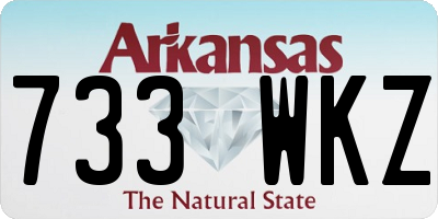 AR license plate 733WKZ
