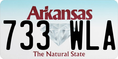 AR license plate 733WLA