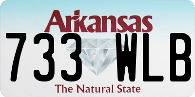 AR license plate 733WLB