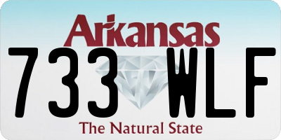 AR license plate 733WLF