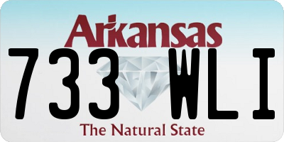 AR license plate 733WLI