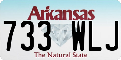 AR license plate 733WLJ