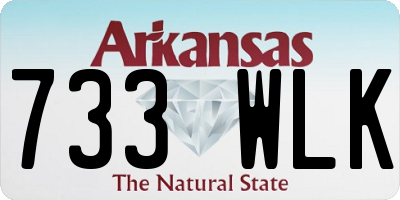 AR license plate 733WLK