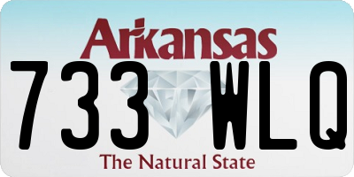 AR license plate 733WLQ