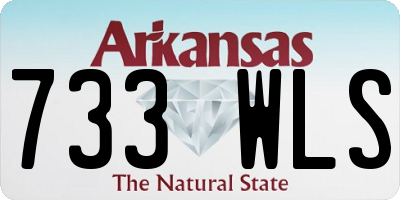 AR license plate 733WLS