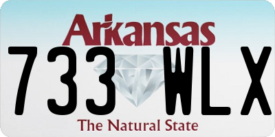 AR license plate 733WLX
