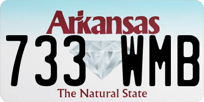 AR license plate 733WMB