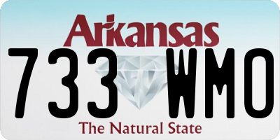 AR license plate 733WMO