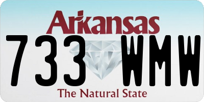 AR license plate 733WMW