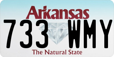 AR license plate 733WMY