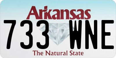 AR license plate 733WNE