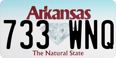 AR license plate 733WNQ