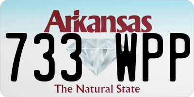 AR license plate 733WPP