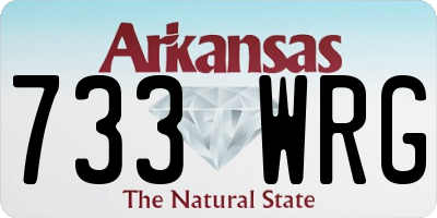 AR license plate 733WRG