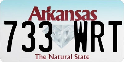 AR license plate 733WRT