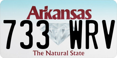 AR license plate 733WRV