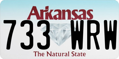 AR license plate 733WRW