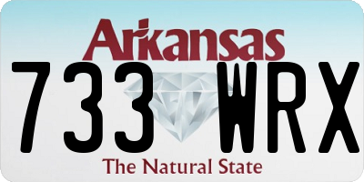 AR license plate 733WRX