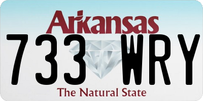 AR license plate 733WRY