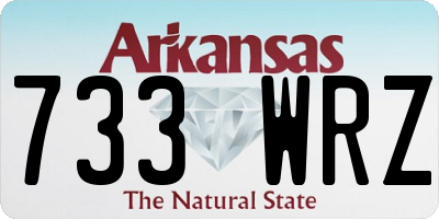 AR license plate 733WRZ