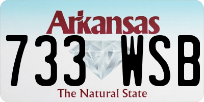 AR license plate 733WSB