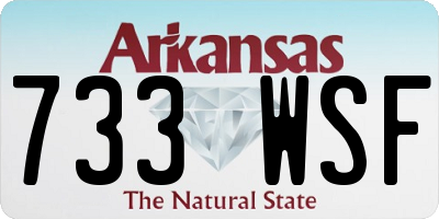 AR license plate 733WSF