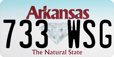 AR license plate 733WSG