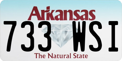 AR license plate 733WSI