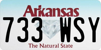 AR license plate 733WSY