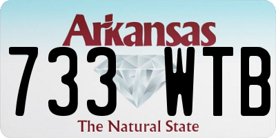 AR license plate 733WTB